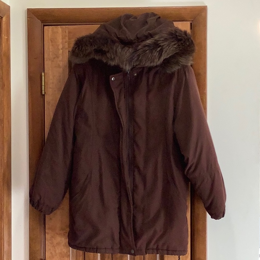Anorak Mid length Parka with faux fur hood